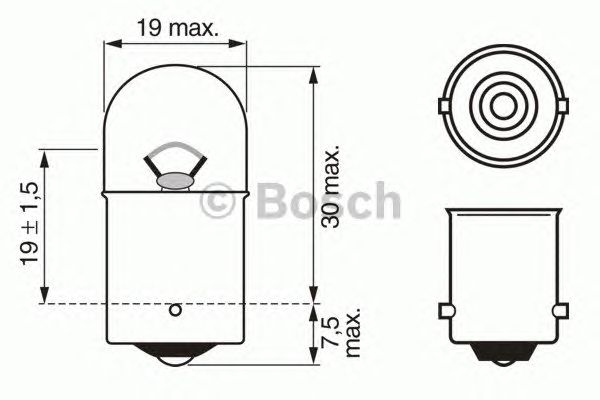 BOSCH 1 987 302 204 (5), Лампа накаливания, фонарь указателя поворота