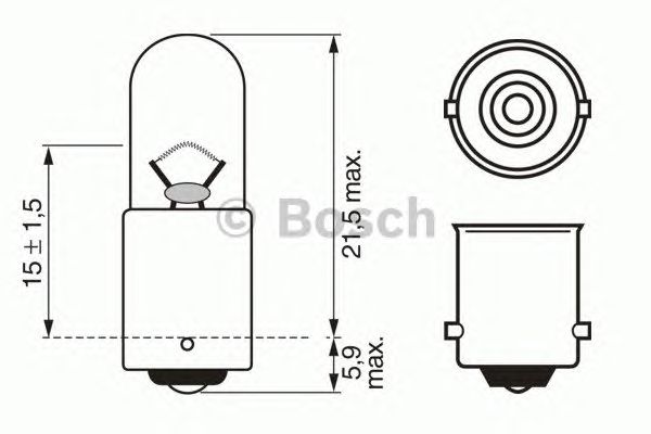 BOSCH 1987302207 (5), Лампа накаливания, фонарь указателя поворота