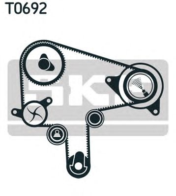SKF VKM-74607 (6), Spriegotājrullītis, zobsiksna