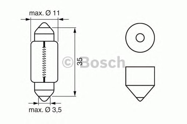 BOSCH 1987302211 (5), Лампа накаливания, противотуманная фара