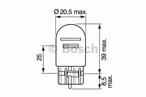 BOSCH 1987302252 (5), Лампа накаливания, фонарь сигнала тормож./ задний габ. огонь