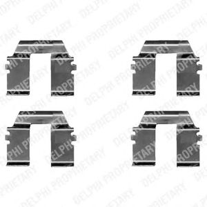DELPHI LX0325 (5), Комплектующие, колодки дискового тормоза