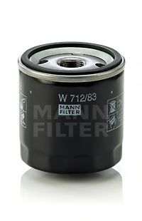MANN-FILTER W712/83 (5), Eļļas filtrs