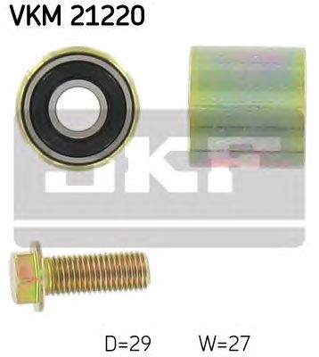 SKF VKM-21220 (6), Parazītrullis / vadošais rullis, zobsiksna