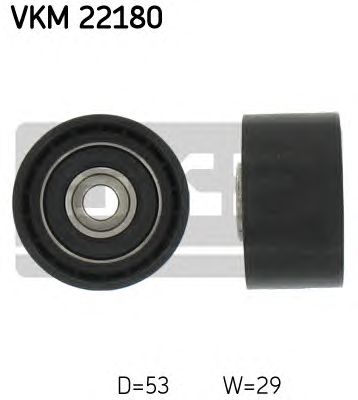 SKF VKM-22180 (6), Parazītrullis / vadošais rullis, zobsiksna