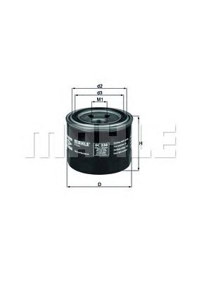 MAHLE ORIGINAL OC230 (6), Eļļas filtrs