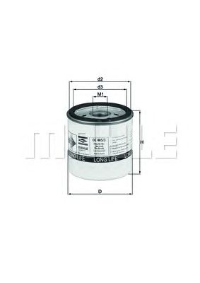 MAHLE ORIGINAL OC405/3 (6), Eļļas filtrs