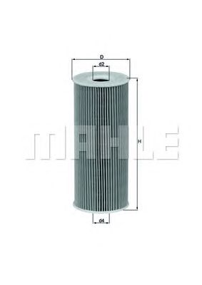 MAHLE ORIGINAL OX143D (6), Eļļas filtrs