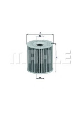 MAHLE ORIGINAL OX346D (6), Eļļas filtrs