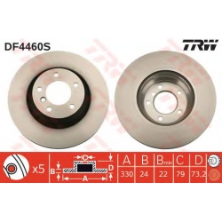 TRW DF4460S (5), Bremžu disks